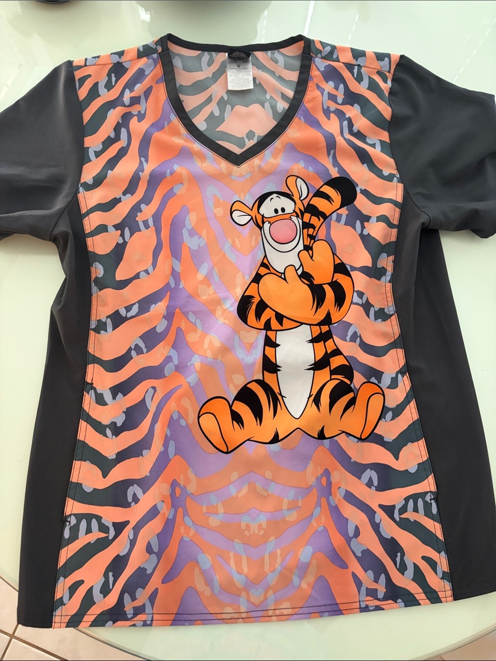 Disney Tigger, scrub top, medium